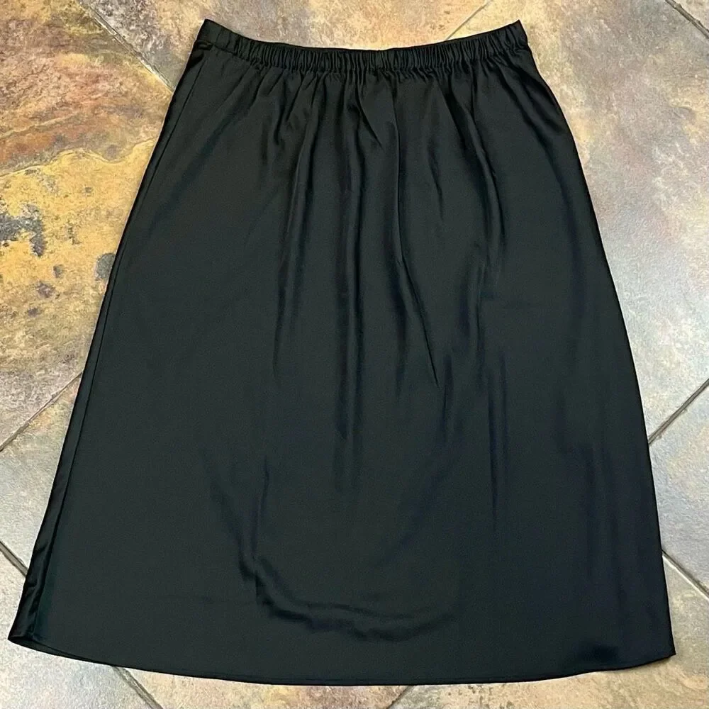 New! NWT J. Crew Women’s Full MIDI Black Skirt Medium